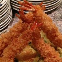 Shrimp Tempura · Lightly batter fried shrimp and vegetables.