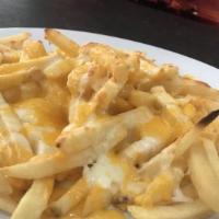 Cheese Fries · All Natural Hand Cut  potatoes deep fried to golden perfection covered in melted cheese serv...