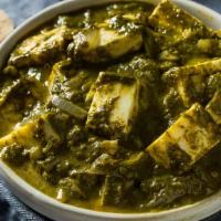 Palak Paneer · Vegetarian. Mild and firm Indian cheese cooked with spinach ginger, garlic, and spices.