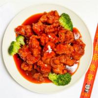 General Tso'S Chicken · Chunks of crispy chicken sauteed with house special hot sauce. Hot and spicy.
