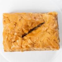 Baklava · A rich, sweet dessert pastry made of layers of filo filled with chopped nuts and covered in ...
