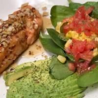 Grilled Salmon · Served with two sides of your choice