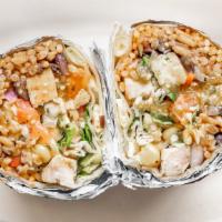 Burrito · Includes rice, beans, pico de gallo, cheese, salsa and sour cream.