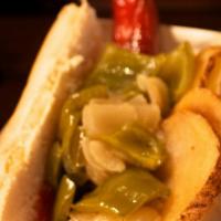 Italian · Fried peppers, onions and potatoes, spicy mustard, ketchup all on a hoagie roll.