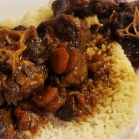 Oxtail Over Rice · Lets be real who give you lots of Oxtail anddd 2 sides NObody ...