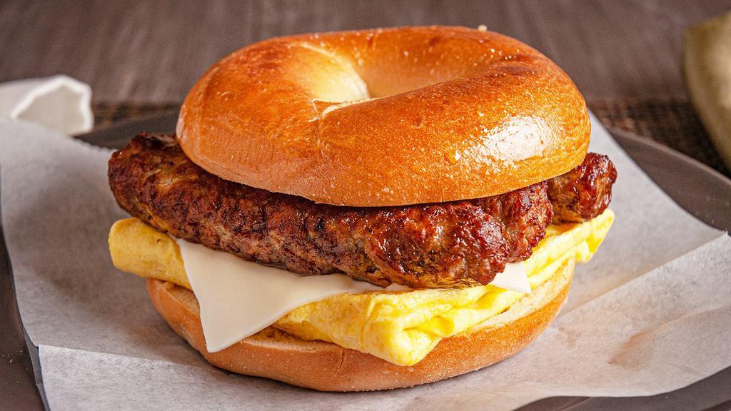 Breakfast Sandwich · Two Eggs, Cheese, and Meat  on the Toast Bread