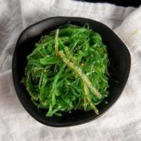 Seaweed Salad · Seaweed, vinegar, sesame seeds, sesame oil, and mirin.