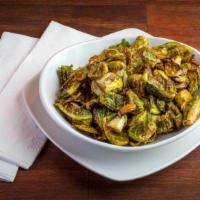 Crispy Brussel Sprouts · Brussels sprouts seasoned with house sauce.