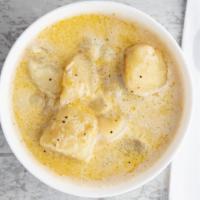 Potato Leek Soup · creamy potato soup+leeks.