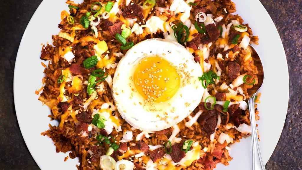 Kimchi Fried Rices With Bacon & A Fried Egg · 