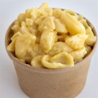 Mac & Cheese · White cheddar mac and cheese shells.