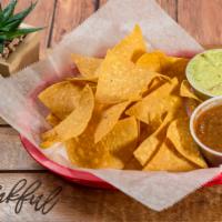 Chips And Salsa · Fresh corn tortilla chips with salsa.