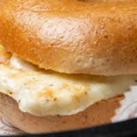 Egg And Cheese · No Meat- Egg and Cheese on a bagel. If out of specific bagel variety, we will replace with r...