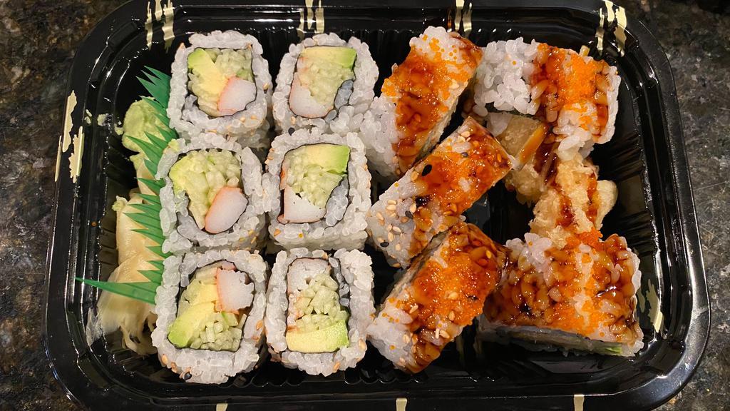 Any 2 Maki Roll Combo Lunch · Choose two rolls. Served with choice of side.