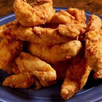 Chicken Tenders · Hand-breaded, antibiotic and cage free chicken. Comes tossed with dry rub or with sauce on t...