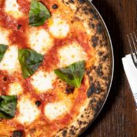 Margherita · San marzano, mozzarella, basil.