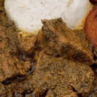 Cassava Leaves · Cubes of tenderloin beef, cooked in a mouthwatering blend of vegetable leaves of cassava and...