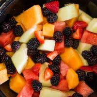 Fruit Platter · Assorted fruit slices and berries. Serves 10.