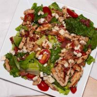 Cobb Salad (Small) · Organic spring mix, dried cranberry, caramelized walnuts, Italian sun-dried tomato, crumbled...