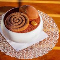 Tiramisu (Single Portion) · Individual container filled  with layers of espresso-soaked sponge cake layered with mascarp...
