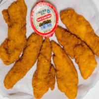 Chicken Fingers · Six pieces.