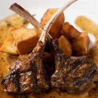 Lamb Lollys · with Roasted Potatoes & Homemade Mint Sauce