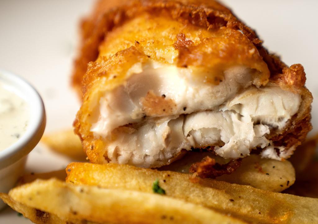 Fish & Chips · Beer Battered Haddock, French Fries & Homemade Tartar Sauce