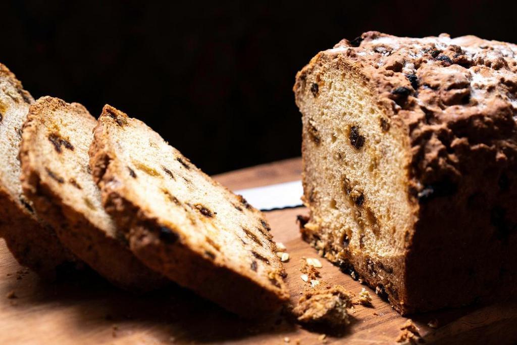 Loaf Of Soda Bread · Soda bread with raisins.