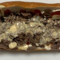 3-Cheesesteak/ Chicken Cheesesteak · Mix and match your choice between beef and chicken sandwiches.