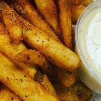 Old Bay Fries · Our delicious French fries topped with old bay seasoning.