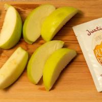Biggum’S Green Apple Slices And Almond Butter · Not much to say here but we eat as much of this as we sell.