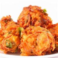 पायज, गोभी, पलक पकोड़ा Pyaj, Gobhi, Palak Pakora (Mix Vegetable) · Gluten-Free, vegan. Mixed vegetables such as potatoes, Spinach, and onions, coated in spiced...