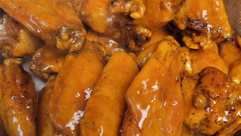 Fresh Wings · Deep-fried chicken wings with your choice of sauce.