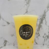 Mango Yogurt · Mango flavored yogurt drink with yogurt pop
