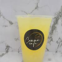 Pineapple Yogurt · Pineapple flavored yogurt drink with yogurt pop