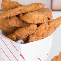 9 Pieces Classic Chicken Fingers · Battered and Crispy Fried. Comes with Sweet And Sour Sauce or Honey Djon.