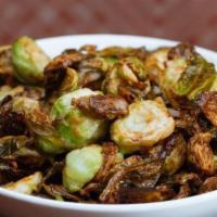 Fried Brussels Sprouts · Pancetta and balsamic.