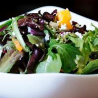 Seasonal Salad · Mixed Greens, Carrots, Shaved Red Onion, Fennel
Tomatoes, Sunburst Radish, Citronette Dressing