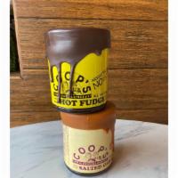 Hot Fudge · 10.6 oz. jar of coop's all natural fudge.