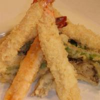 Shrimp & Vegetables Tempura · Lightly battered and deep-fried with tempura sauce and steamed rice. Or select only SHRIMP o...