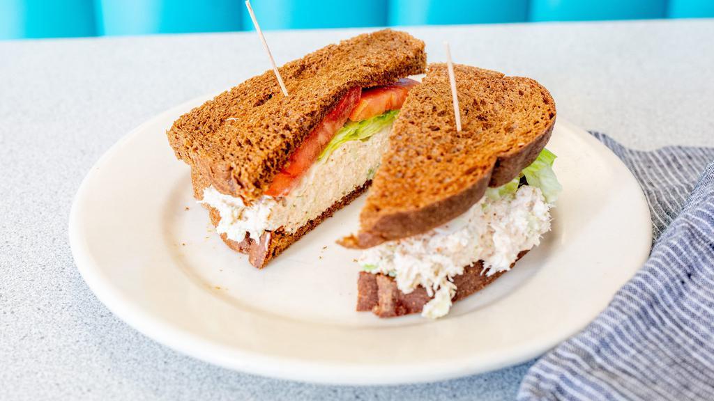 Tuna Salad Sandwich · Chilled creamy mild fish sandwich.