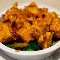 General Tso'S Tofu · Vegetarian General Tso's tofu with broccoli