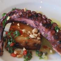 Octopus & Potato Terrine · potato terrine, piquillo pepper, marcona almond