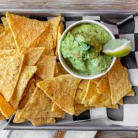 Chips & Guacamole · Our guacamole is made in house every day fresh and loaded with the perfect amount of spices.