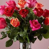 18 Mixed Rose Bouquet · Live happily with the Ever After Mixed Rose Bouquet. This arrangement features 18 roses in t...