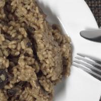 Risotto Funghi · Gluten free, vegetarian. Sautéed wild mushrooms with roasted shallots, vermouth wine, shaved...