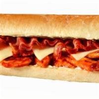 Chicken Bbq Cheddar 1Lb · Choice of Freshly Grilled Steak or Chicken, BBQ Sauce, Bacon, Mayo, Cheddar Cheese.
