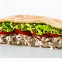 Tuna Salad Large · Made in-house with Mayo, Lettuce & Tomato.