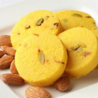 Kesar Peda (4 Pieces) · Soft and creamy Kesar Peda is delicately flavored with saffron.