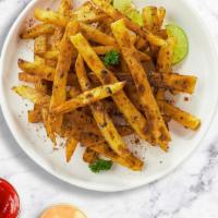 Revved Up Fries  · (Vegetarian) Idaho potato fries cooked until golden brown and garnished with special seasoni...